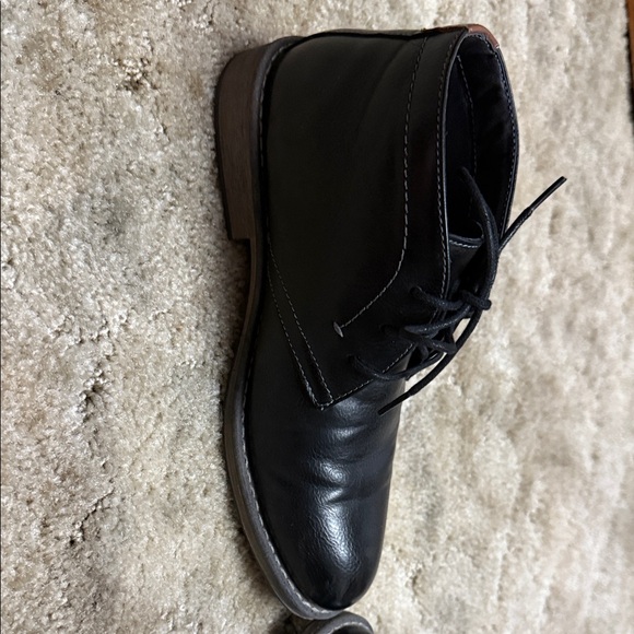 Sonoma Black Leather Chukka Boots like new main image 5